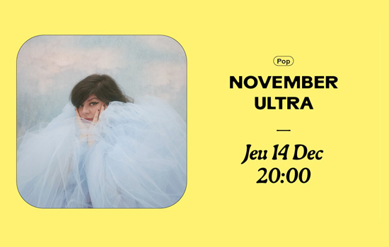 Concert : November Ultra (Pop / Folk)