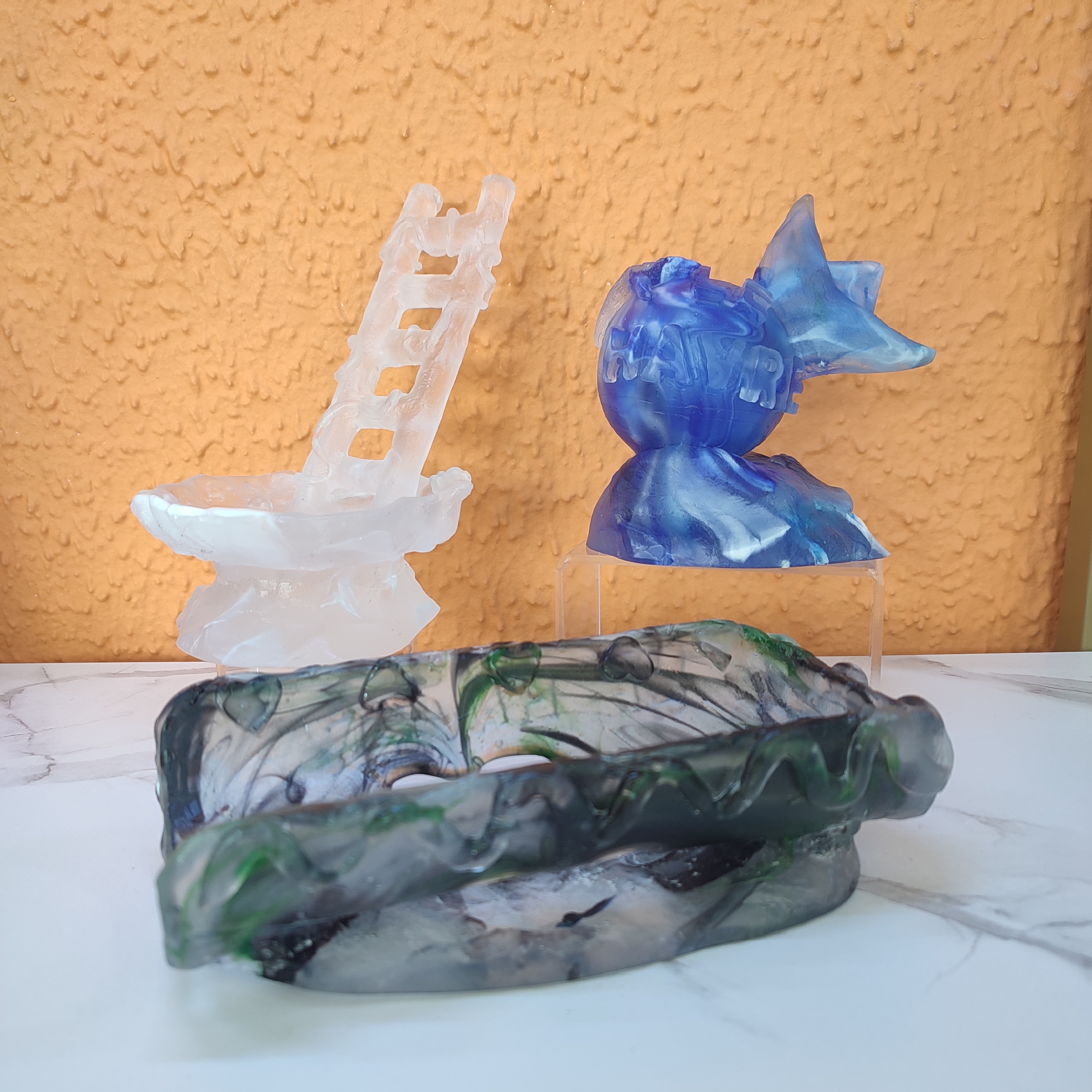 Pièces de l'atelier pâte de verre, Le Havre