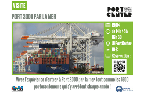 Port 2000 par la mer