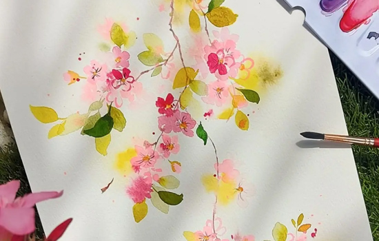 Atelier : Aquarelle - Jolies fleurs