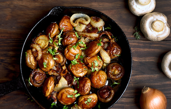 Cuisine autour des champignons