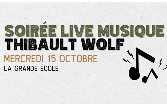 Soirée live musique : Thibault Wolf