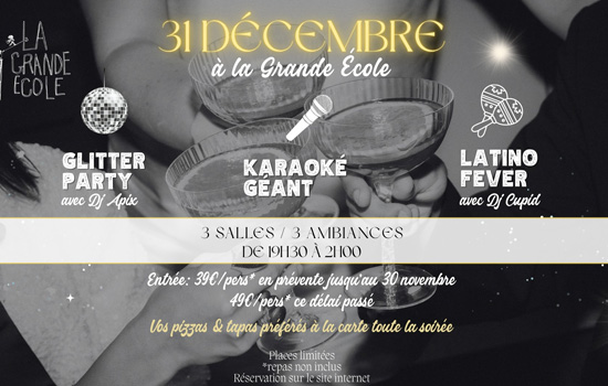 Soirée du 31 décembre à la Grande École