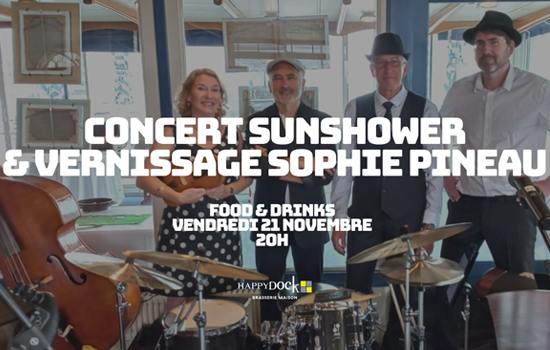 Concert : Sunshower + Vernissage Sophie Pineau