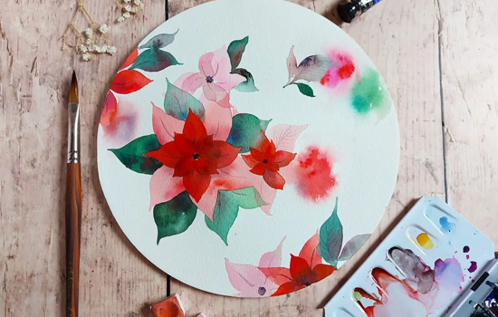 Atelier : Aquarelle : fleurs d'hiver