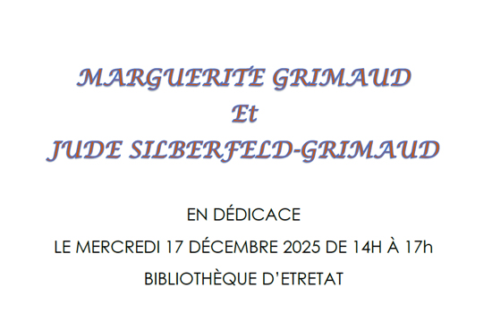 Dédicace : Marguerite Grimaud - Jude Silberfeld-Grimaud