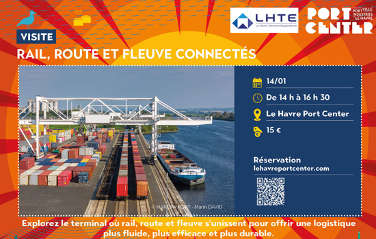 Visite guidée : Rail, route et fleuve connectés