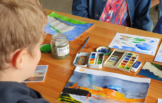 Atelier artistique : créer une œuvre d’art