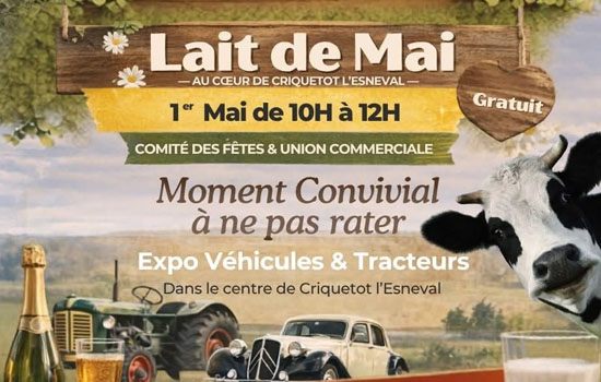 Lait de mai à Criquetot-l'Esneval