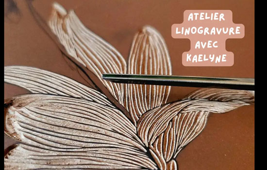 Atelier : Linogravure avec Kaelyne