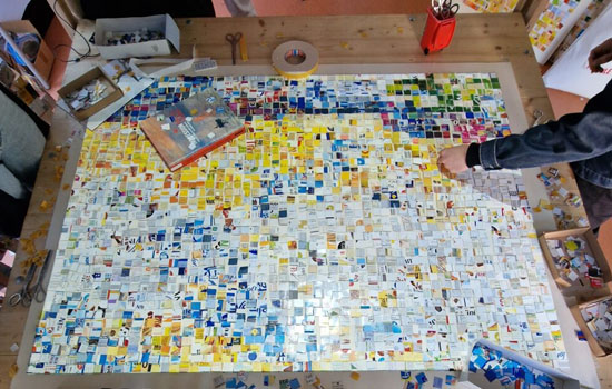 Œuvre participative : Carton pixel — Impression XL