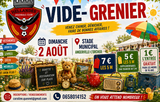 Vide-grenier à Angerville-l'Orcher