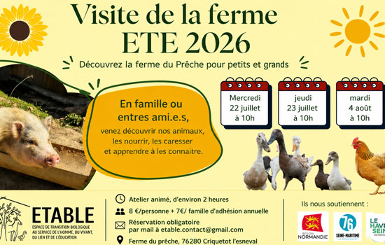 Visite de la ferme du Prêche