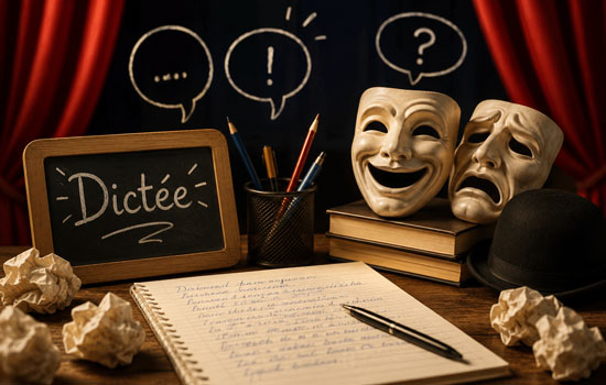Dictée en sketchs avec Ô Petit Pestacle
