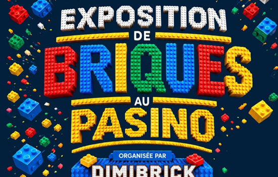 Exposition de briques au Pasino