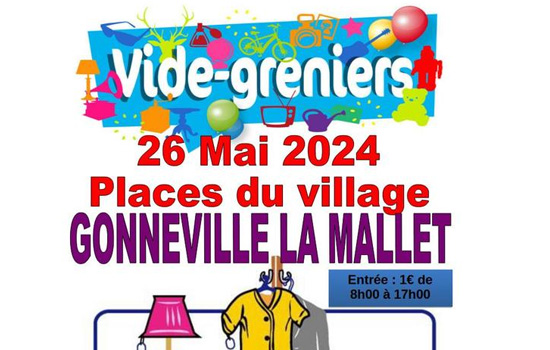 Vide-grenier à Gonneville-la-Mallet