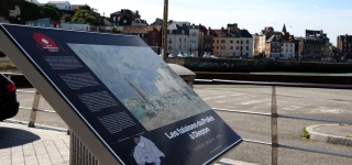 Table de lecture impressionniste n°7 - Les falaises du Pollet à Dieppe