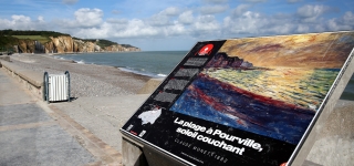 Table de lecture impressionniste n°8 - La plage à Pourville