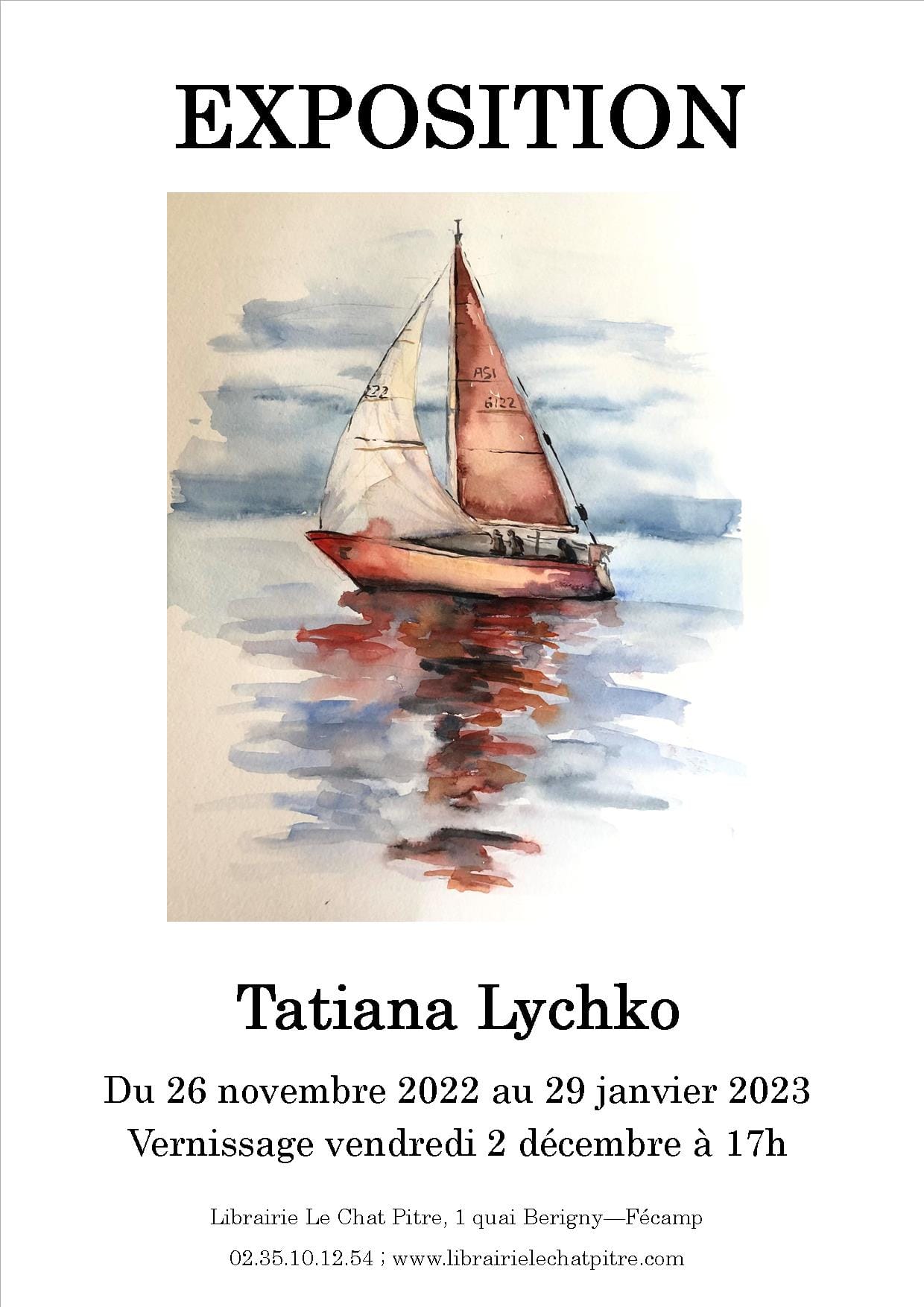 Exposition d'aquarelles de Tatiana Lychko