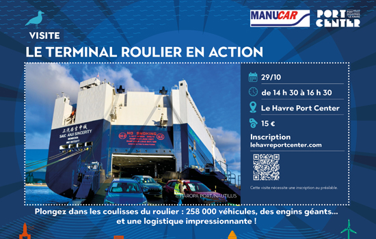 Visite Le terminal roulier en action