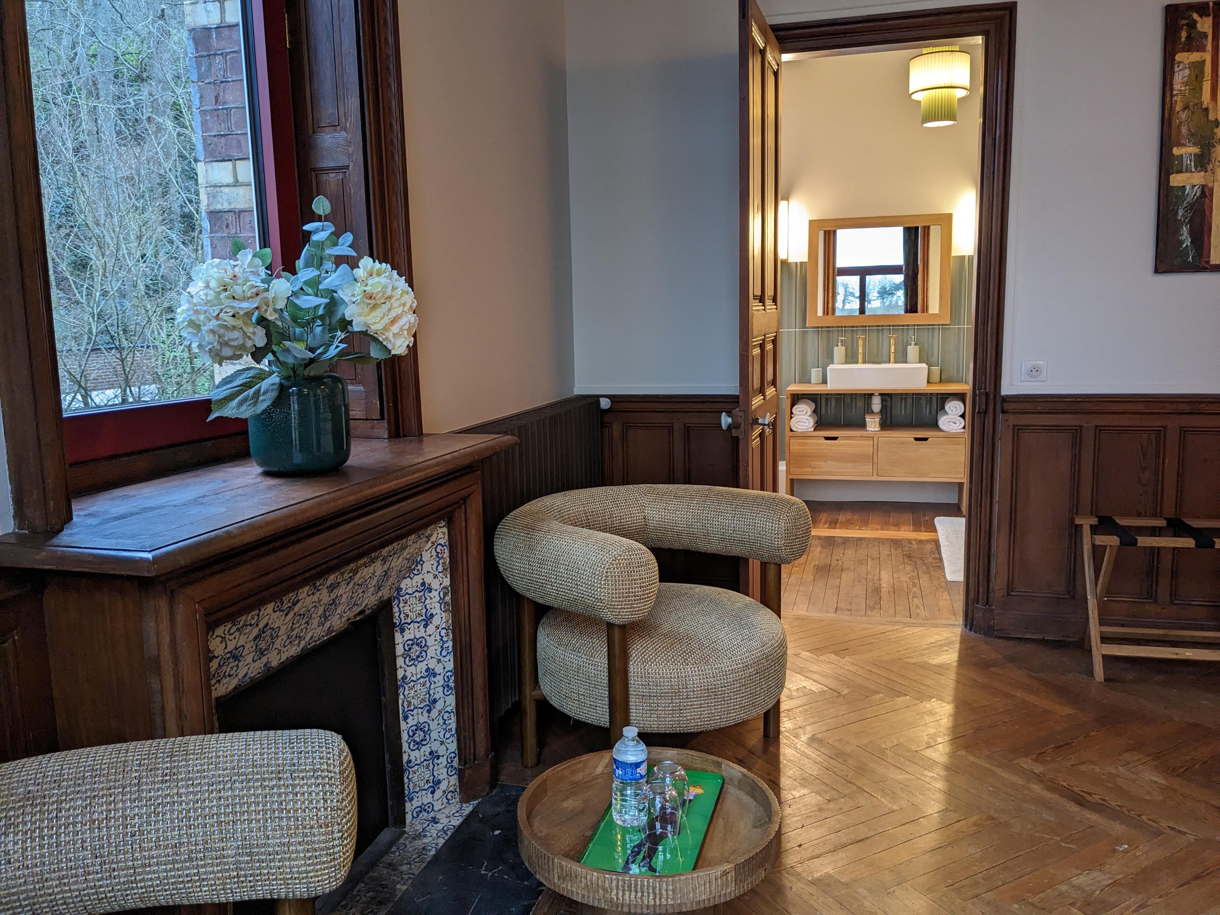 Vue Chambre 1 côté cheminée - ©Marie-Clotilde COLLEN