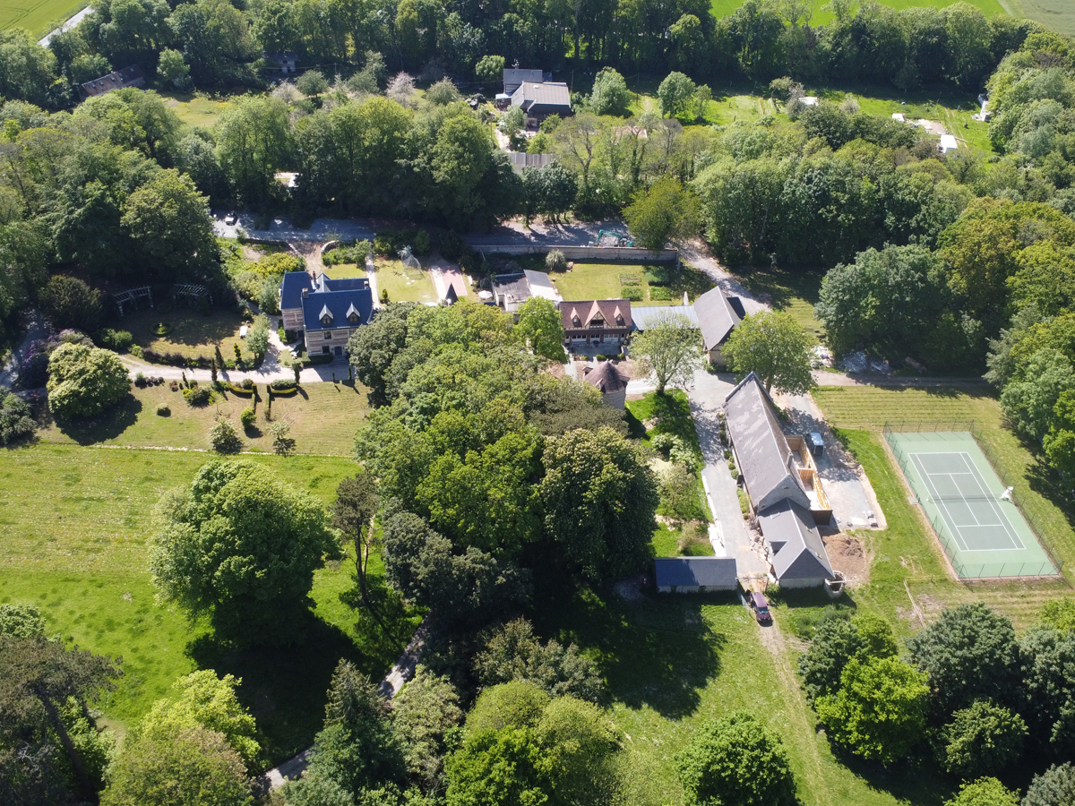 Vue aérienne - ©Château de Sant Clair