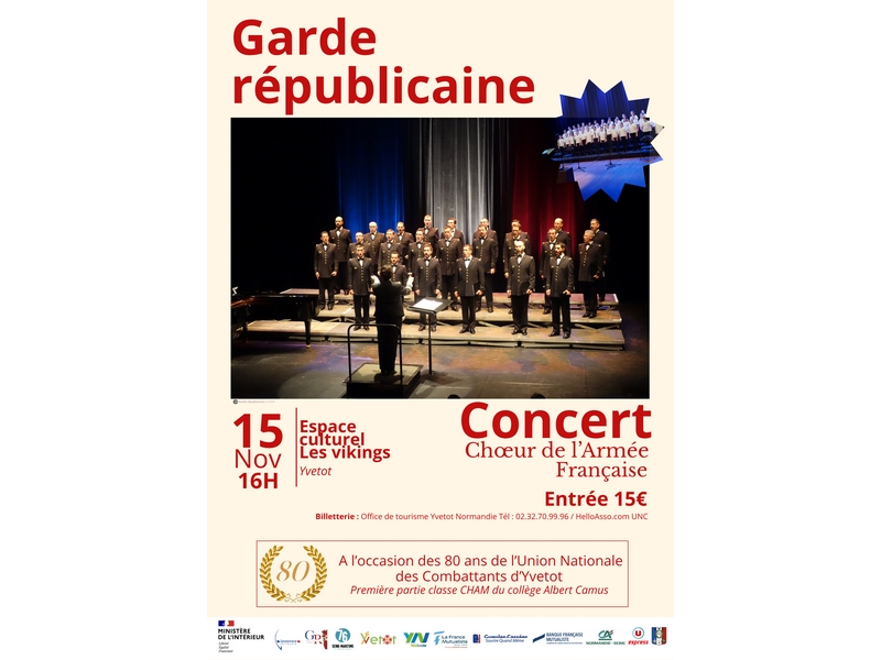 Concert du Chœur de l’Armée Française - Garde Républicaine