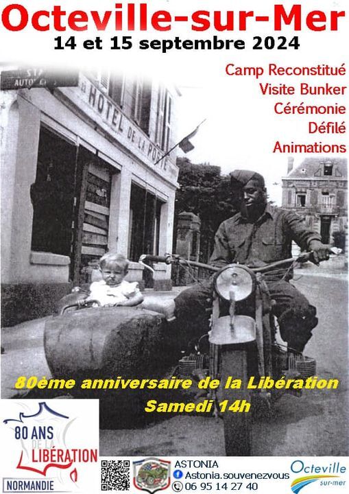 Affiche 80ème anniversaire de la libération d'Octeville-sur-Mer
