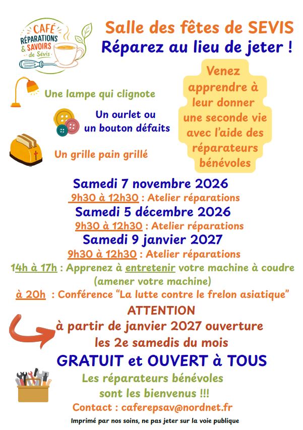 Atelier réparations