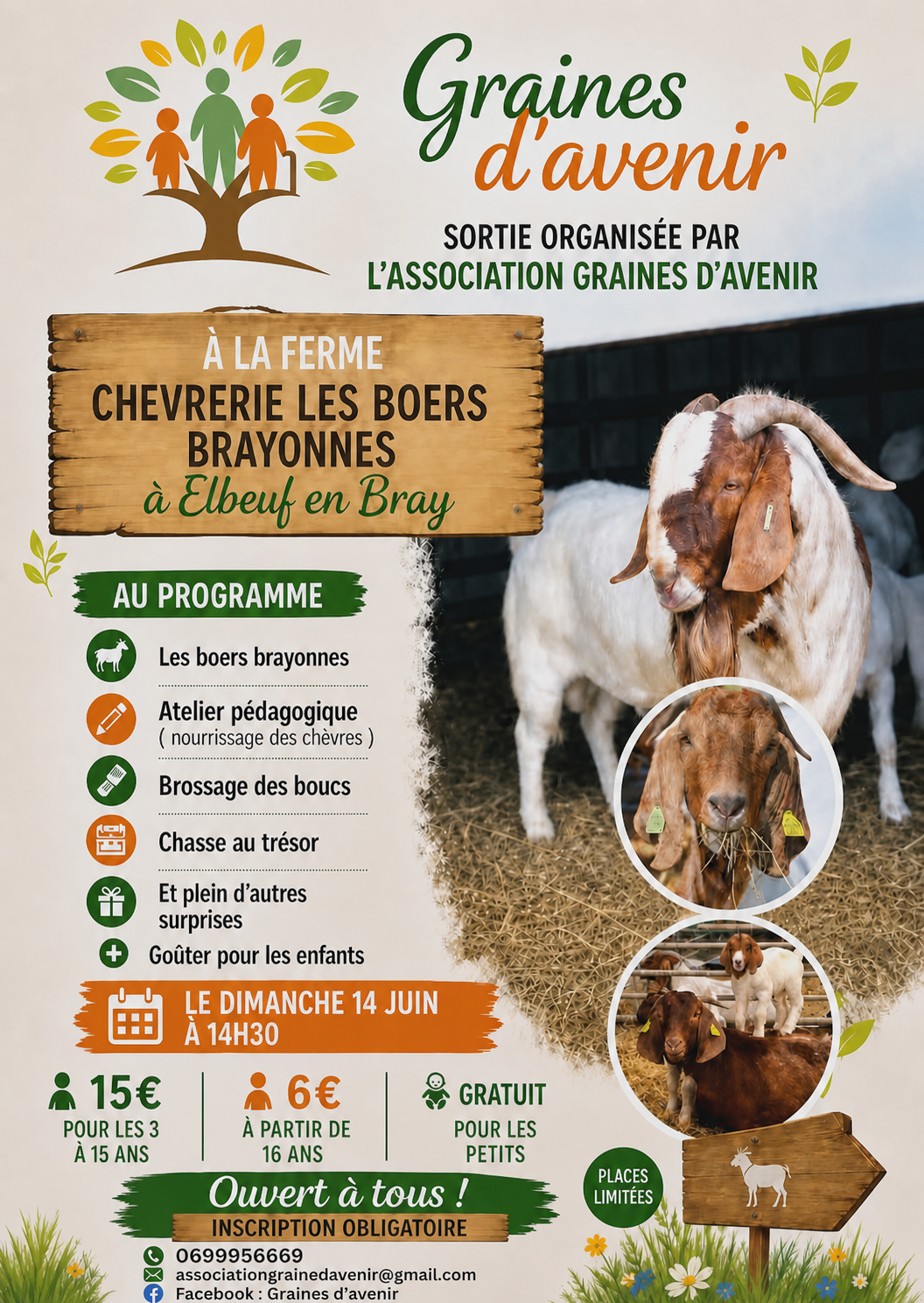 Sortie à la chèvrerie Les Boers Brayonnes