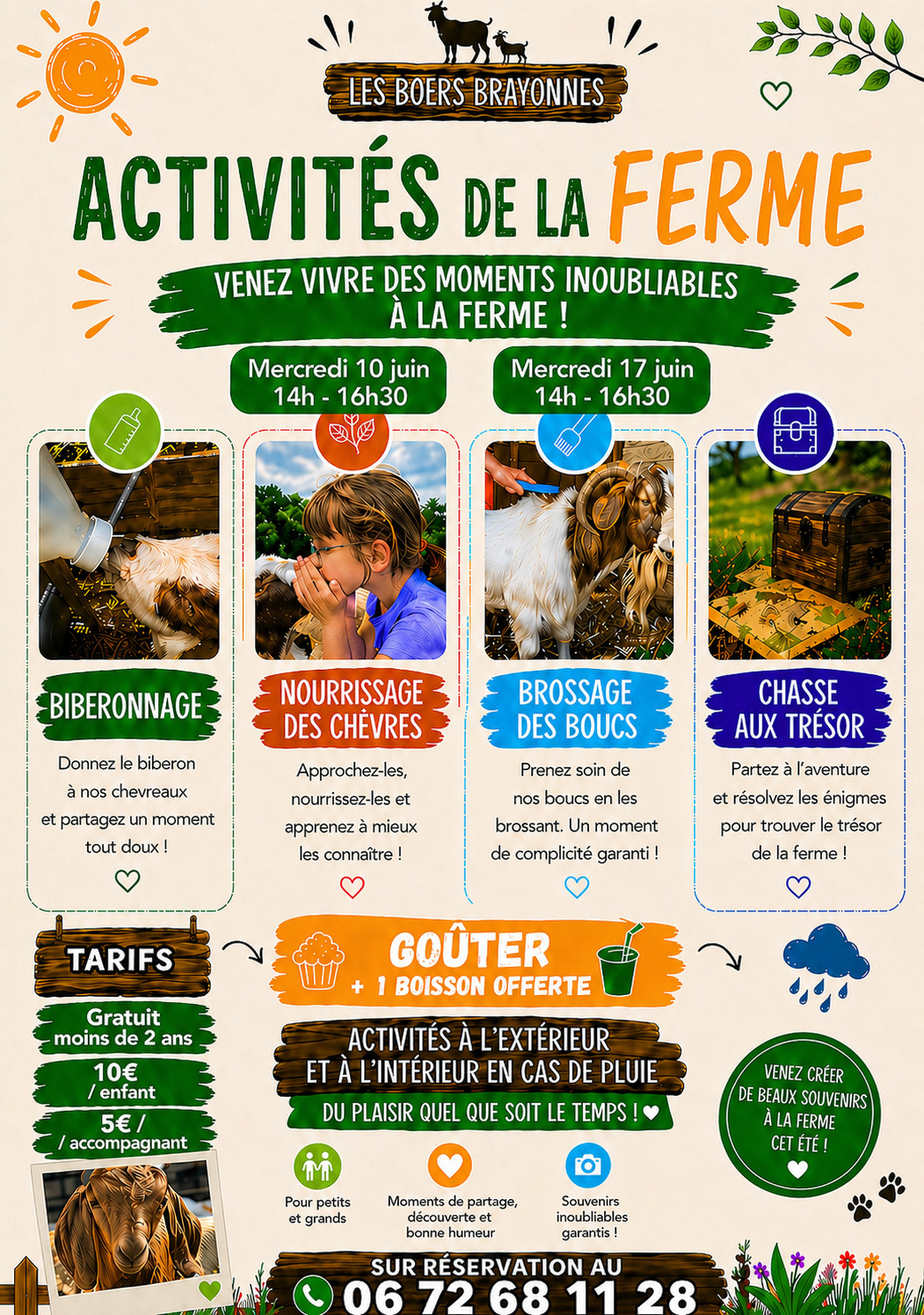 Activités de la Ferme - Les Boers Brayonnes