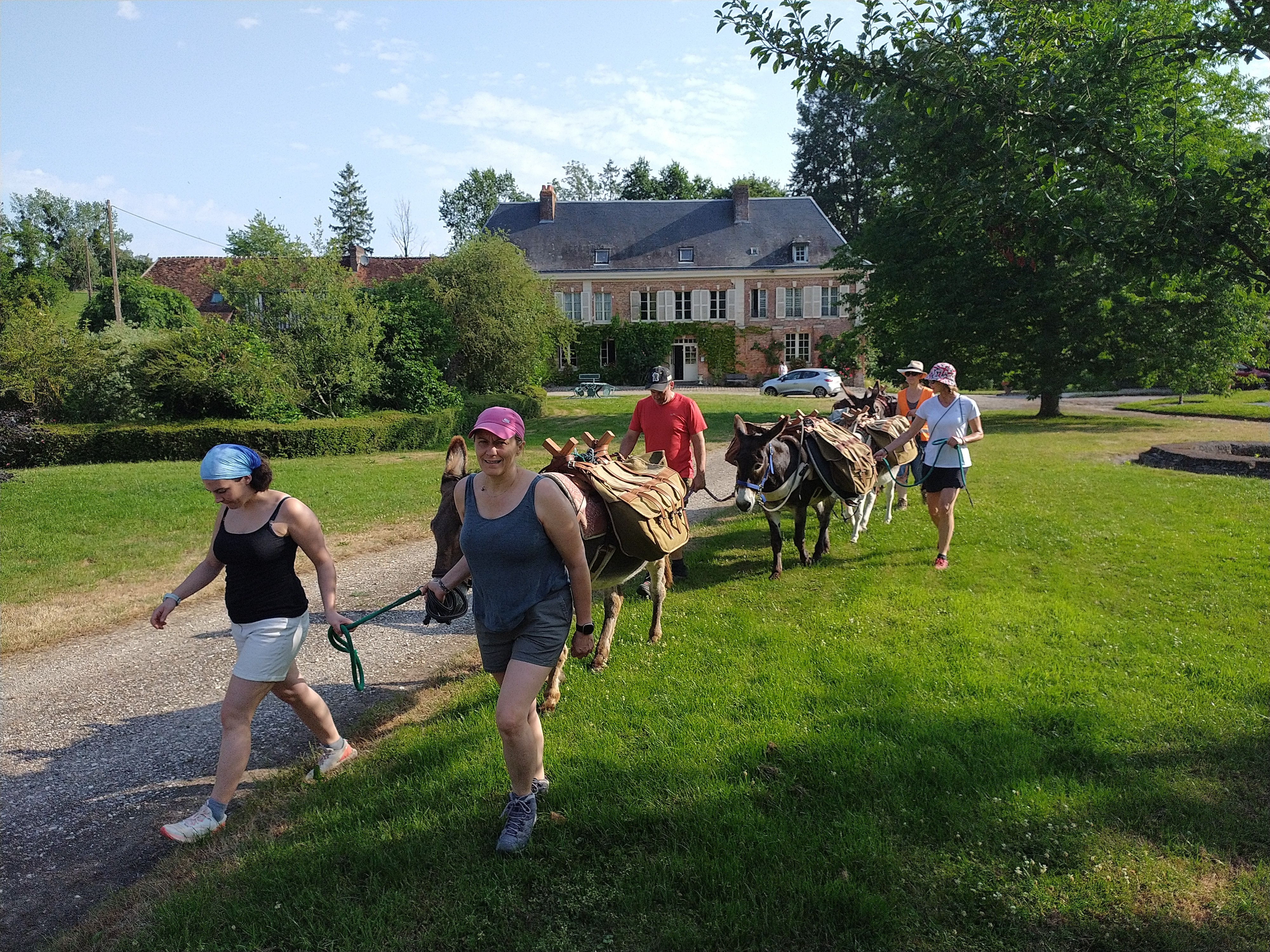 Randonnée de rentrée avec les ânes