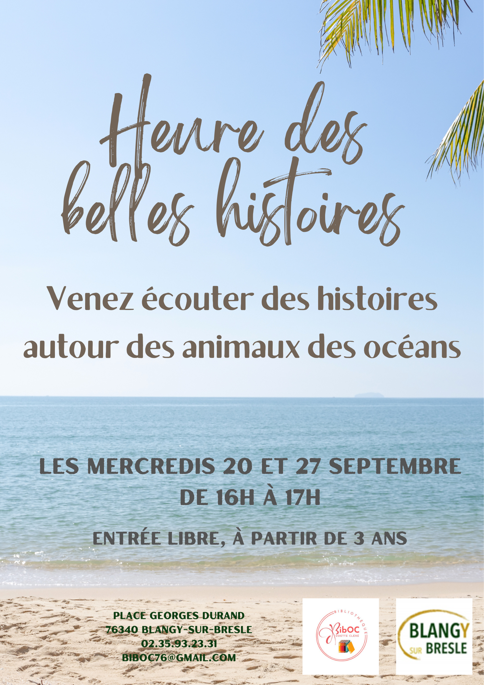 minimalist blue beach Welcome summer (Poster) - 1