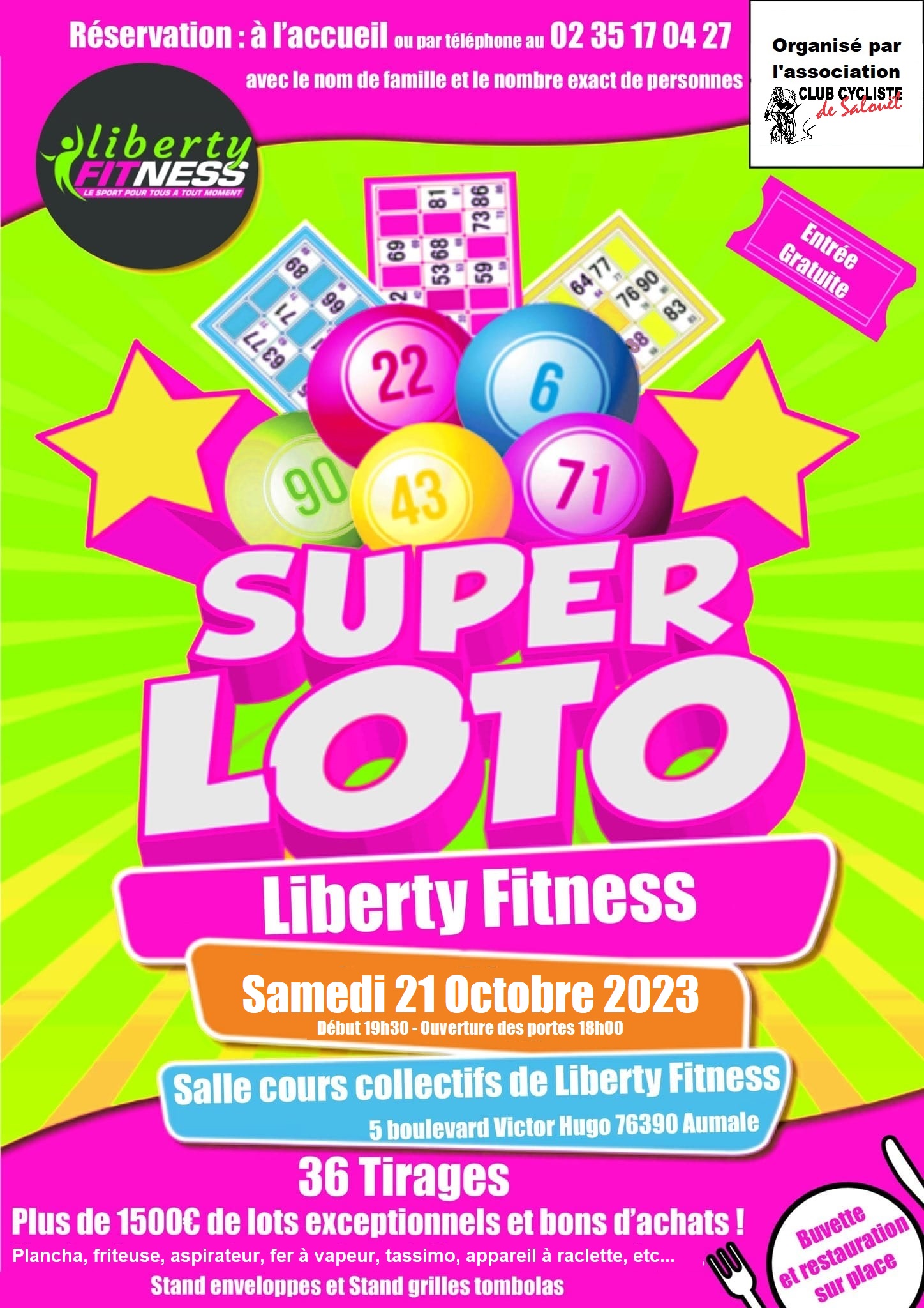 loto liberty fitness - 21 octobre