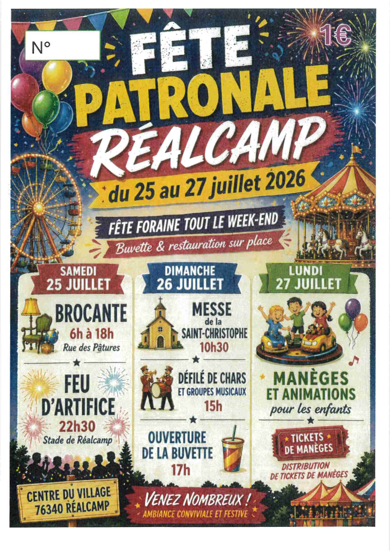 fête du 25 au 27 juillet - ©comité des fêtes-2026 fête du 25 au 27 juillet