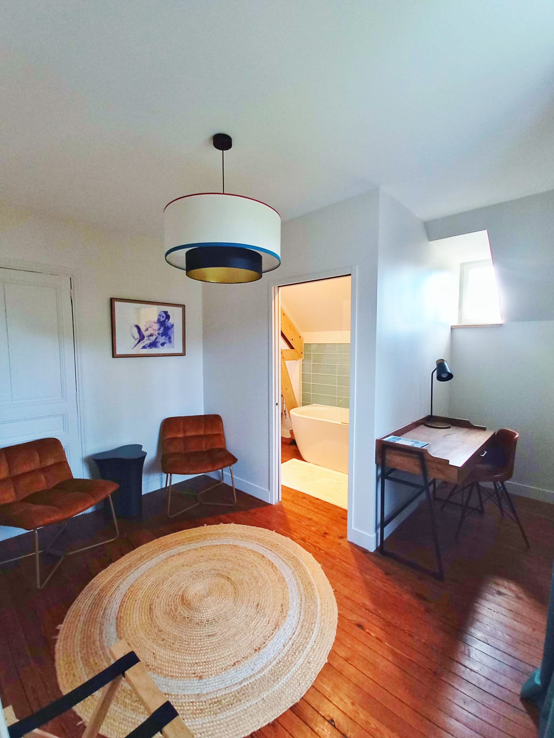 Ssuite espace bureau et salon